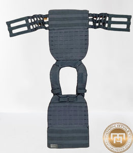 14lbs Nardo Grey Plate Carrier Vest (plates included)