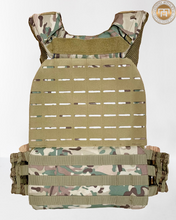 Load image into Gallery viewer, 20lbs Desert Gold Camo Plate Carrier Vest (plates included)