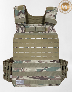 Desert Gold Camo Plate Carrier Vest (vest only)