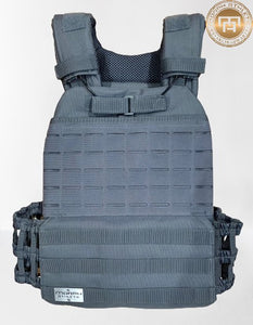 14lbs Nardo Grey Plate Carrier Vest (plates included)